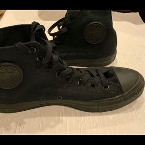 Converse Black All Star High Top Sz 9